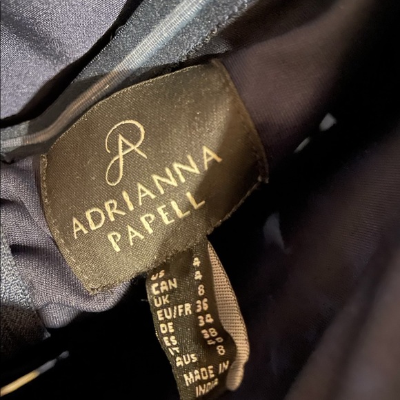 Adriana Papell Beaded Two piece Gown Navy Blue Color Size 4 - Picture 3 of 3